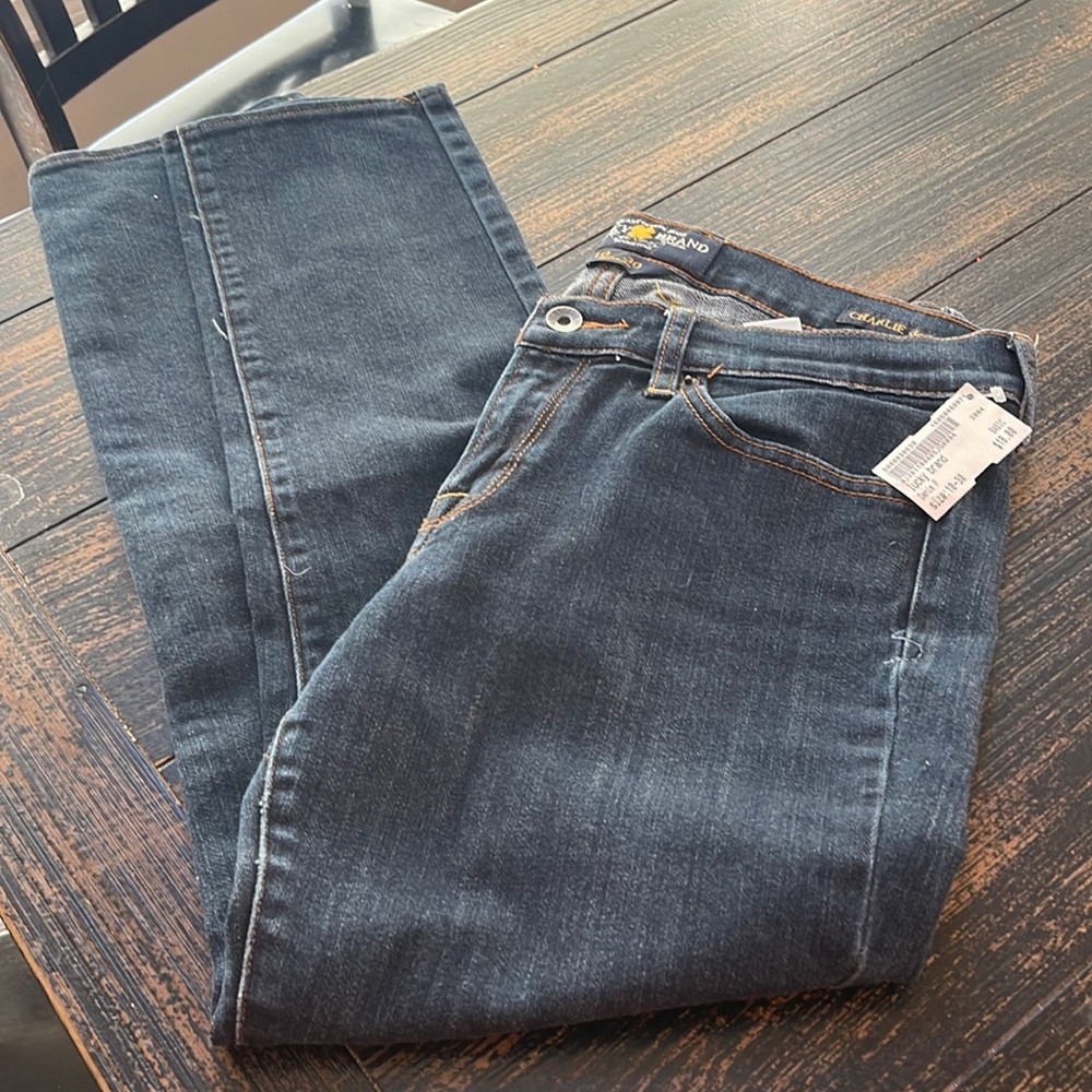 Lucky brand Charlie skinny jean dark denim